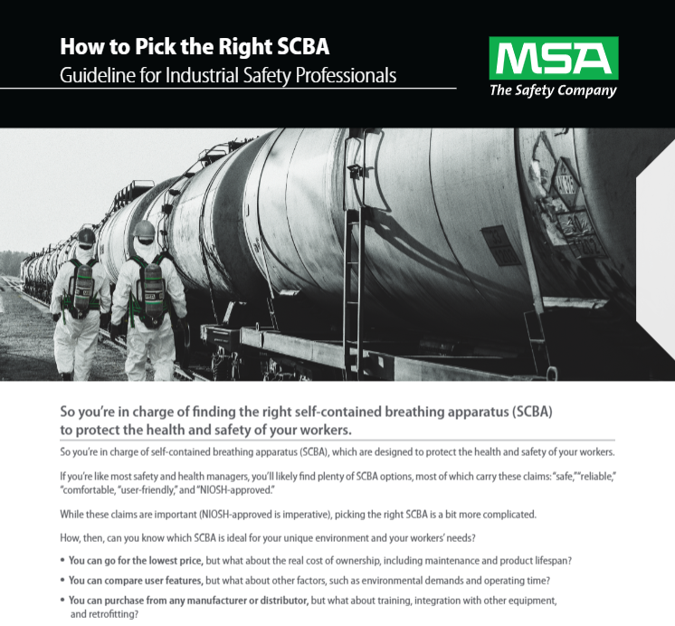 How to Pick the Right SCBA Whitepaper